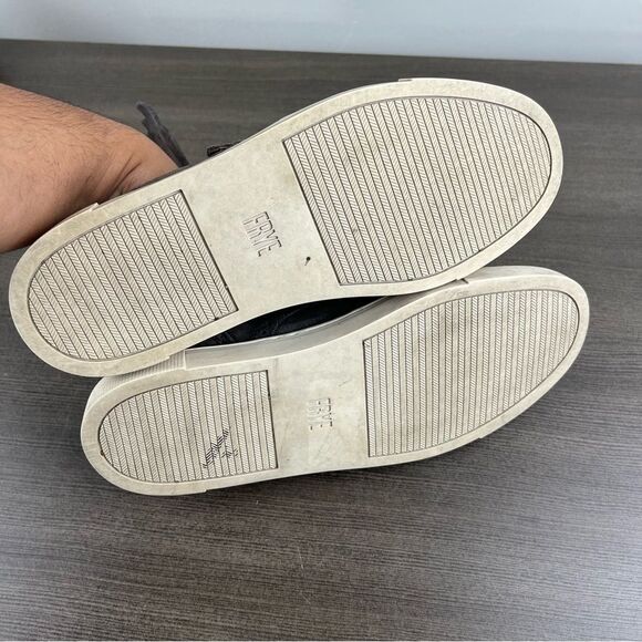 Frye Gemma Kiltie Women's Size 6 Suede Leather Slip-On Color Smoke Gray - Picture 12 of 12